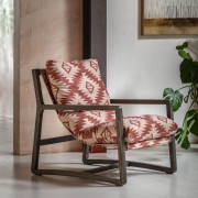 Lounge Chair – Contemporary Comfort with Striking Aztec Style